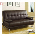 Classic European Design Style lounge canape Leisure metal legs leather recliner living room furniture button back Sofa